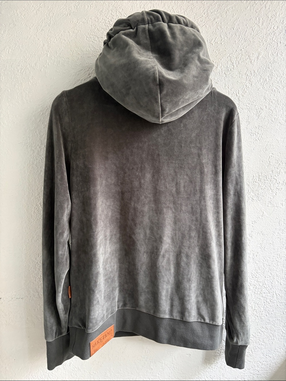 Naketano Velvet Funnel Neck Pullover Sweater - Gray - Picture 3 of 11